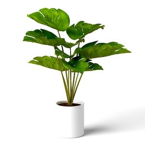 Project 62 - 21” x 23” Artificial Monstera arrangement in ceramic pot
